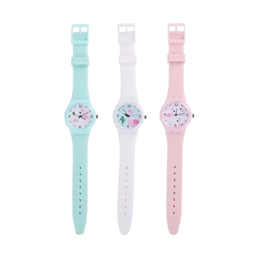 2700 - RELOJ ESFERA ``FLAMENCOS´´ SILICONA - Imagen 1