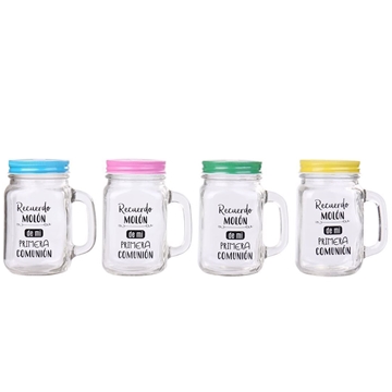 7124 - JARRA DE CRISTAL CON CAÑA ``RECUERDO MOLÓN´´ - Imagen 2