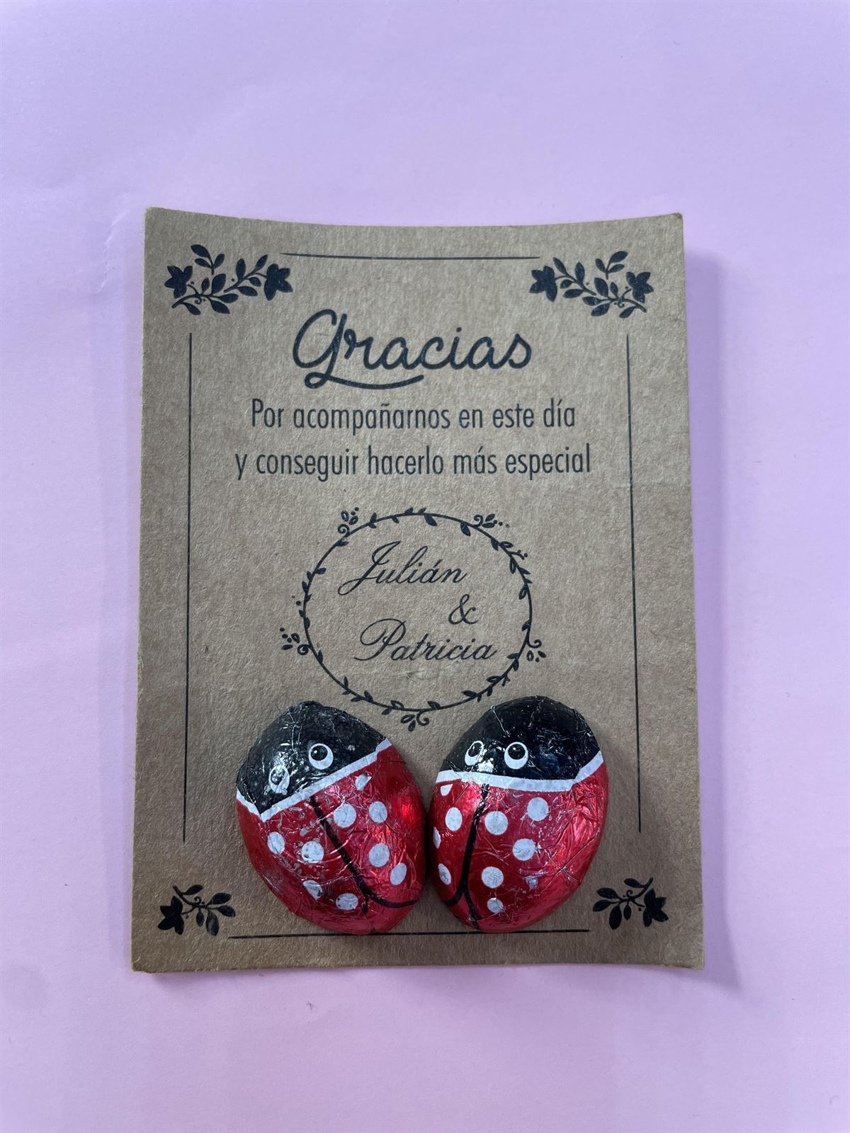 Detalle chocolatinas personalizado - Imagen 1