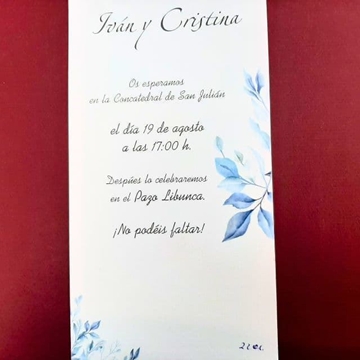 INVITACIÓN BODA 3 PARTES - Imagen 2