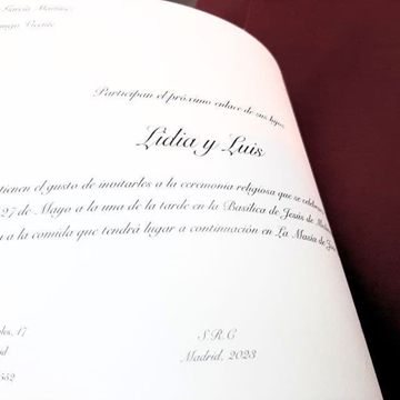 INVITACIÓN BODA ACUARELA - Imagen 2