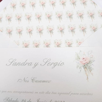 INVITACIÓN BODA SOBRE - Imagen 2