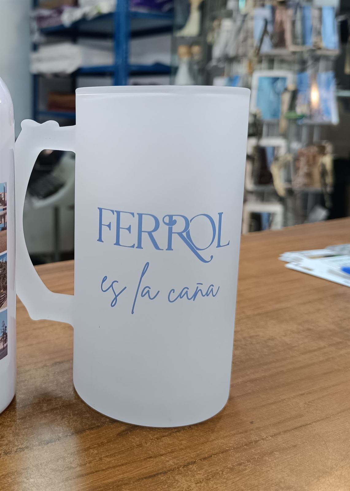 Jarra de cristal "Ferrol es la caña" - Imagen 3
