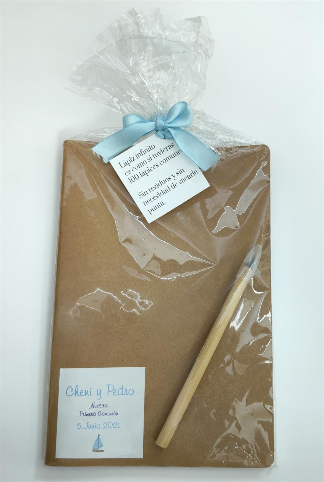 LIBRETA Y LÁPIZ  PERSONALIZADOS - Imagen 1