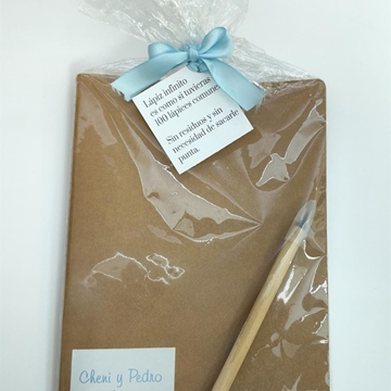 LIBRETA Y LÁPIZ  PERSONALIZADOS - Imagen 1