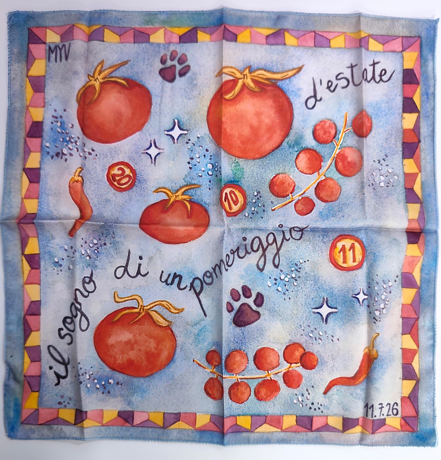 Pañuelo Personalizado Acuarela - Imagen 1
