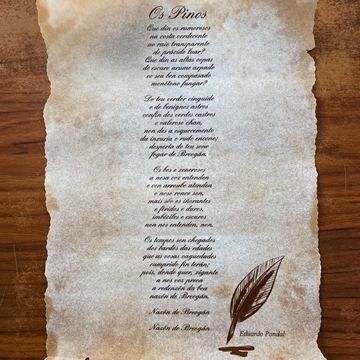 Pergamino queimada o himno gallego - Imagen 1