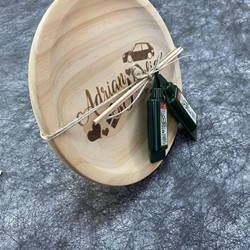 Plato pulpeiro con dos botellitas de aceite monodosis - Imagen 2