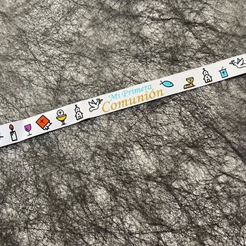 Pulseras de tela para comunión - Imagen 1